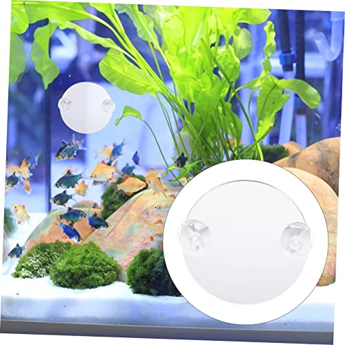 Happyyami Betta Fish Tank Mirror Decorations 10pcs Suction Cup Aquarium Airline Mirror Toy for Betta Fish Safe Material