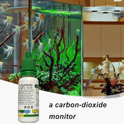 Aquatic CO2 Glass Drop Checker - Fish Tank Test CO2 Kit, Aquatics Co2 Drop Checker Solution, Functional Aquarium co2 kit, quickest co2 Drop Checker for CO2 System, Aquarium Tank - color: Test solution