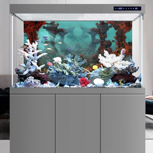 AWERT 48x18 inches Underwater Aquarium Background Undersea World Fish Tank Background Vinyl