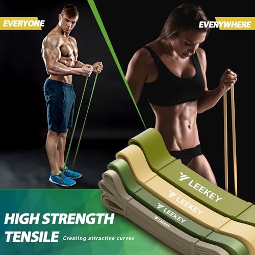 Resistance Bands for Pull Up Assist, Stretch Bands & Exercise Workout Set - color: 5-85LBS GREEN