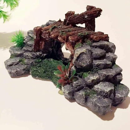 Simulation Realistic Bridge Fish Tanks Landscaping Bridge Realistic Rockwork