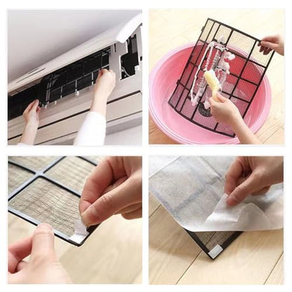 10 Pack Mini Split Air Conditioner Vent Filters Cover Anti-Dust Secondary Air Cleaning Filter for Home Air Conditioners Vents Air Purification Wall Mounted A/C Unit Heat Pump Heater