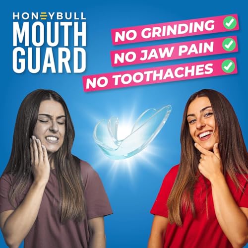 HONEYBULL Anti Grinding Night Guards, Moldable, 6 Pack Thin & Thick
