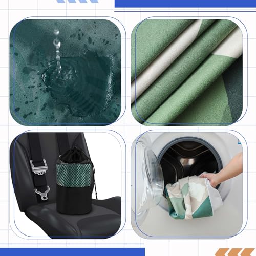 Hahafelt 2 Pack Car Seat Towel Cover with Storage Bag, Yosemite - style: Yosemite