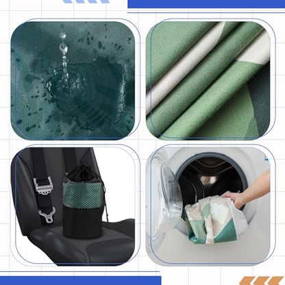 Hahafelt 2 Pack Car Seat Towel Cover with Storage Bag, Yosemite - style: Yosemite