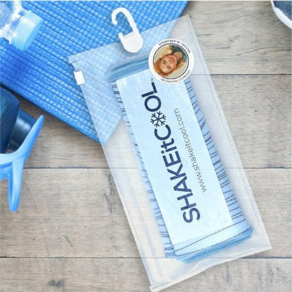 SHAKEitCOOL Original Cooling Towel – Be Cool in Style - Heat Relief, Soft, Lightweight, Sun Protection, Easy Clean - Perfect for Biking, Running, Yoga, Gym, Gardening - Kid Bike - color: Kid Bike
