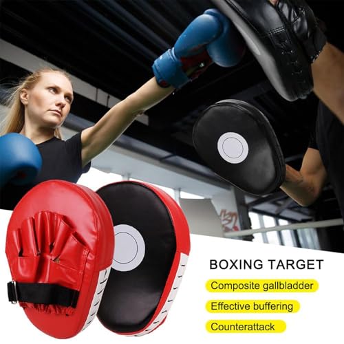 Boxing Target Pad Thick Adjustable Curved Focus Punching Training Hand Pads | Hand Target Training Hand Pads for Kickboxing Karate Thai