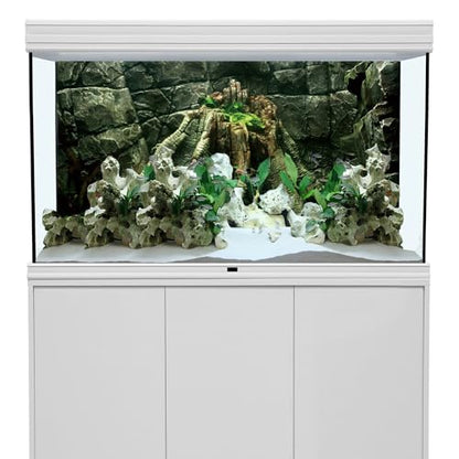 AWERT 72x16 inches Stone Aquarium Background River Bed & Lake Aquarium Vinyl Background Stone Fish Tank Background - size: 72x16in/180x40cm