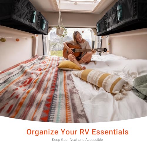 VANNCAMP Soft-Sided Overhead Storage Cabinet 48" - Space-Saving Organizer for Camper Vans, RVs, Mobile Homes | Vanlife Accessories