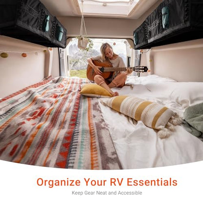 VANNCAMP Soft-Sided Overhead Storage Cabinet 48" - Space-Saving Organizer for Camper Vans, RVs, Mobile Homes | Vanlife Accessories