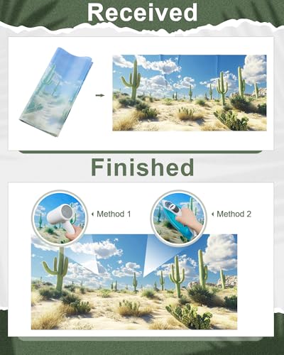 4 Pcs 30 x 11.8'' Reptile Tank Background 20/30 Gallon Polyester Tropical Rainforest Bearded Dragon Terrarium Background Decor for Crested Gecko, Python Regius, Tree Frogs, Chameleon