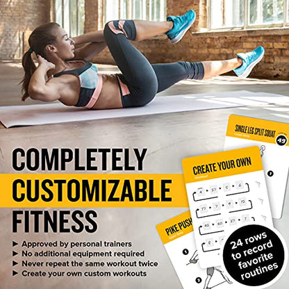 Bodyweight Workout Cards, Instructional Fitness Deck for Women & Men, Beginner Fitness Guide to Training Exercises at Home or Gym (Bodyweight, Vol 1) - style: Bodyweight Vol1