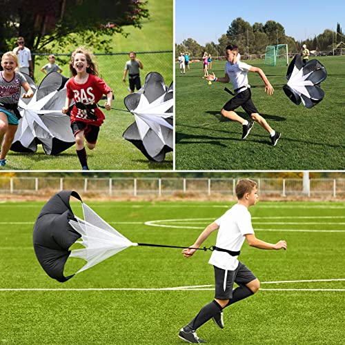 KUYOU Running Speed Training Speed Chute Resistance Parachute for Speed and Acceleration Training Fitness Explosive Power Training 56-Inch - style: 1 Resistance Parachute + 1 Adjustable Belt