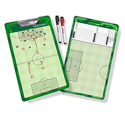 GoSports Premium Dry Erase Coaches Clipboards – Basketball, Baseball, Football, Soccer, Hockey, Volleyball, Lacrosse - color: Soccer