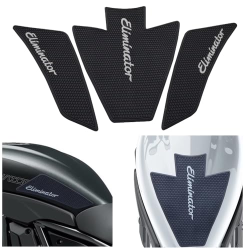 for Kawasaki Eliminator 450 400 500 SE 2024 2025 Motorcycle Accessories Side Fuel Tank Grips Tank Pads Protector Stickers Decal Gas Knee Grip Traction Pad Tankpad PVC Rubber Black