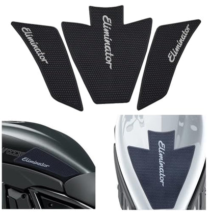 for Kawasaki Eliminator 450 400 500 SE 2024 2025 Motorcycle Accessories Side Fuel Tank Grips Tank Pads Protector Stickers Decal Gas Knee Grip Traction Pad Tankpad PVC Rubber Black