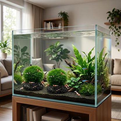2Pcs Aquarium Shrimp Cave Set, Shrimp Hides, Shrimp Tank Accessories, Aquarium Cave for Fish Tank Caves and Hiding Spots