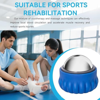 iECO Massage Ice Roller Ball Cold & Heat Therapy Plantar Fasciitis Roller - color: Blue