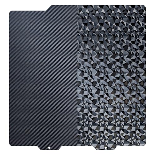 A1 Mini Diamond PEO+ Carbon Fiber PET PBuild Plate 184 x 184 mm, Flexible Spring Steel Textured Print Bed for Bambu lab A1 mini 3D Printer,Works with PLA, PETG - size: A1 Mini 184mm, style: PEO +PET