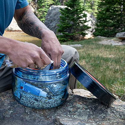 BearVault Canister for Backpacking. 4 Sizes: BV500, BV475, BV450, BV425. Bear-Resistant Food Container for Camping, Hiking, Fishing, Hunting, Bikepacking. BearVault is Bear Safe!