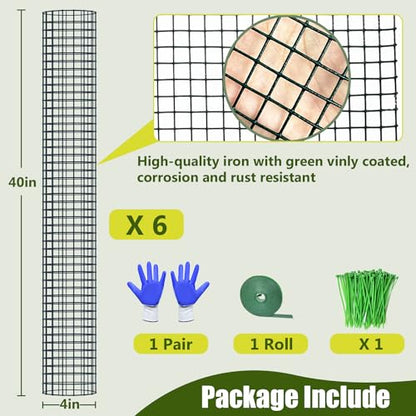 6 Pack Metal Moss Pole, 40"/24"/15" Moss Poles for Plants Monstera, Stackable Sphagnum Moss Pole for Plants Work with Sphagnum Moss(6 Pack 40") - color: 6 Pack 40"