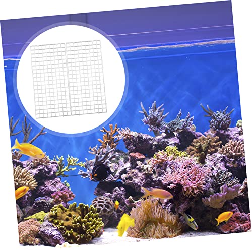 10pcs Aquarium Divider Tray Fish Tank Separator for Fish Turtle Habitats Separation Projects - color: Transparent