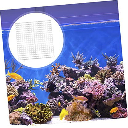 10pcs Aquarium Divider Tray Fish Tank Separator for Fish Turtle Habitats Separation Projects - color: Transparent