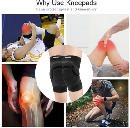 Protective Knee Pad, Volleyball Knee Pads for Men Women(M) - size: Upgraded Medium