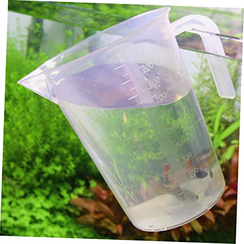 SOLUSTRE 1Pc Water Changing Cup with Measurement Scale Aquarium Supplies for Fish Feeding Design for Easy Liquid and Dry Ingredient Measurement
