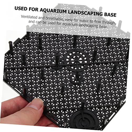 HANABASS 5pcs Aquarium Divider Trays Flexible Grid Divider for Fish Tank Isolation for Fish Prevention Easy to Assemble Bottom Plates