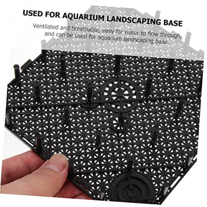 HANABASS 5pcs Aquarium Divider Trays Flexible Grid Divider for Fish Tank Isolation for Fish Prevention Easy to Assemble Bottom Plates