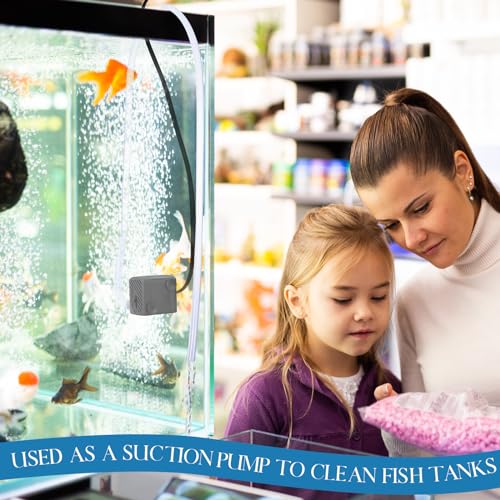 12 Set Mini Fountain Pump 50 GPH 3W Small Submersible Water Pump with 3.3 ft Tube Electric Quiet Aquarium aspirator for Fish Tank, Pond, Pool, Aquariums, Pet Fountain Hydroponics