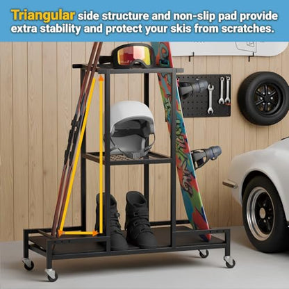 Standing Ski Storage Rack
