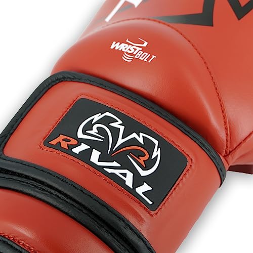 RIVAL Boxing RS4 2.0 Aero Sparring Gloves, Hook and Loop Closure - Multi-Layered, Low-Density Foam Padding and Soft Inner Lining - color: Red, size: 12 oz.