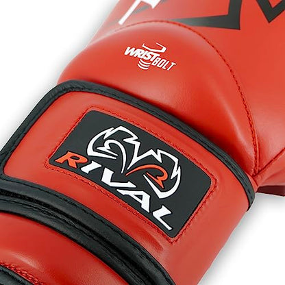 RIVAL Boxing RS4 2.0 Aero Sparring Gloves, Hook and Loop Closure - Multi-Layered, Low-Density Foam Padding and Soft Inner Lining - color: Red, size: 12 oz.