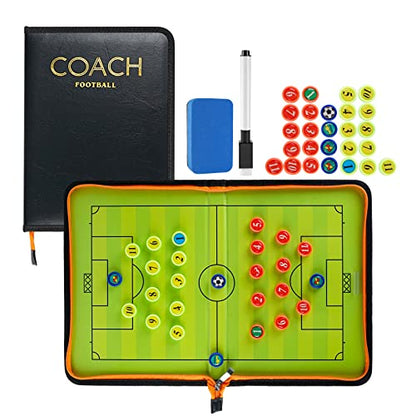 Pure Vie Portable Magnetic Soccer Coaching Board Football Tactics Clipboard - color: 16.54'' X 11.32''