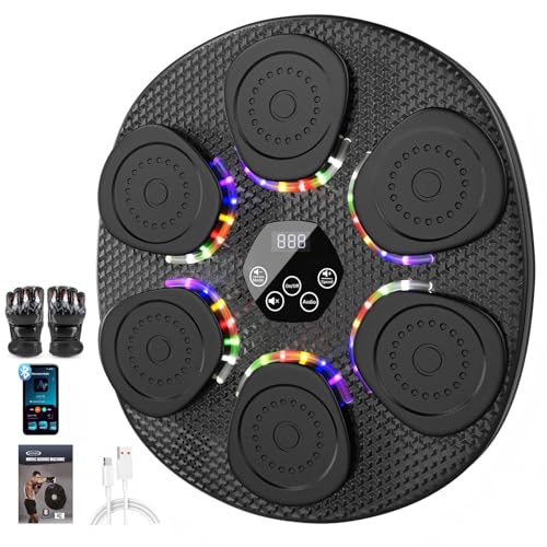 Music Boxing Machine for Adults & Kids, 9 Modes, 6 Speeds & 3 Sensitivity