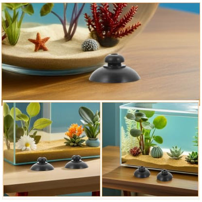 LIOOBO 36PCS Aquariums Oxygen Pump Suction Cups - Fish Tank Underwater Suckers for Submersible Oxygen Pumps -Rubber Holders Replacement