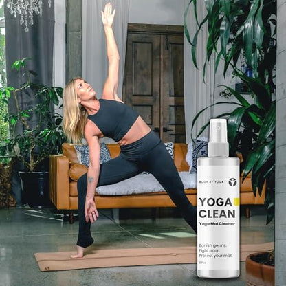 Mat + Cleaning Spray - Clean Naturally. Practice Confidently. Keep Your Premium Cork Mat Clean, Fresh & Performing at Its Best.