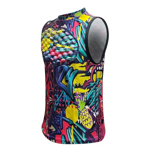 Topeter Baseball Chest Protector Shirt for Youth Kids, Heart Guard Sternum Protection Tank Tops for Goalies Catchers - size: Large, style: Padded