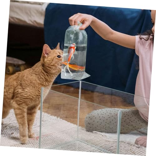20pcs Leak Clear Plastic Fish Transport Bags Transparent Aquarium Storage for Live Fish Shrimp and Aquatic Pets Easy Observation and Safe Transport
