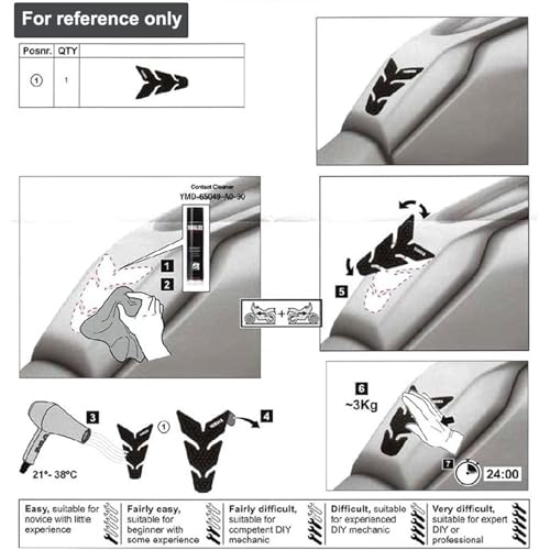 IZX For YAMAHA MT-07 MT07 MT 07 2021 2022 2023 Motorcycle Accessories Non-Slip Side Fuel Tank Stickers Waterproof Pad Rubber Sticker Tank Pad