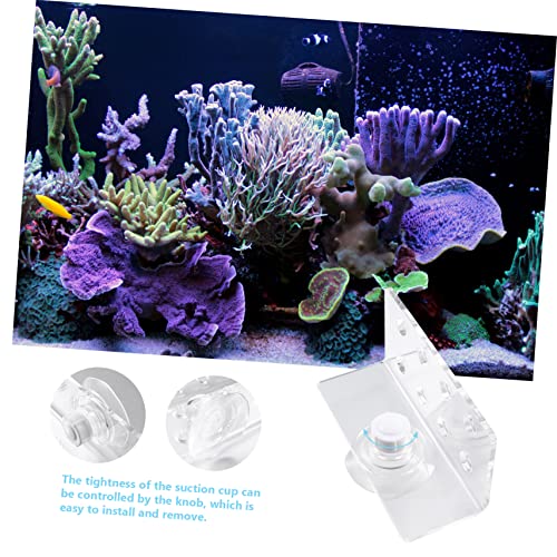 Angoily 8holes Acrylic Coral Rack for Aquariums Safe Coral Base Strong Cups for Secure Support and Optimal Light Exposure for Growth