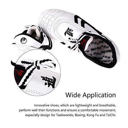 VGEBY1 6 Sizes Taekwondo Lightweight Shoes Boxing Kung fu Taichi Sports for Adults - size: 37