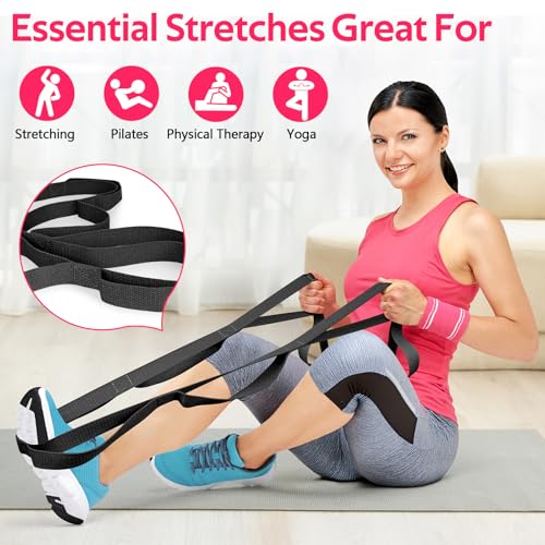 WALITO Home Pilates Kit for Women,Pilates Ring Set with Magic Circle,Resistance Bands,Figure 8 Workout Bands,Mini Ball, Compact Toning Fitness Essentials Starter Set Accessories Gift - color: BLACK SET