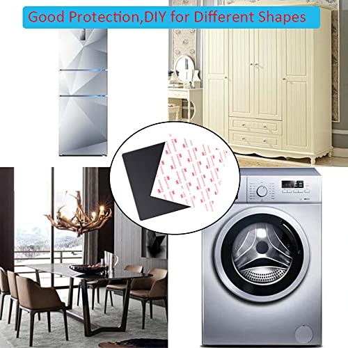 2Pcs Anti-Slip Pads Silicone Rubber Plastic Pads 3M Self-Stick Adhesive Non-Slip Mat for Furniture Fixated Protector Mat (15x15cm/5.9x5.9 inch)