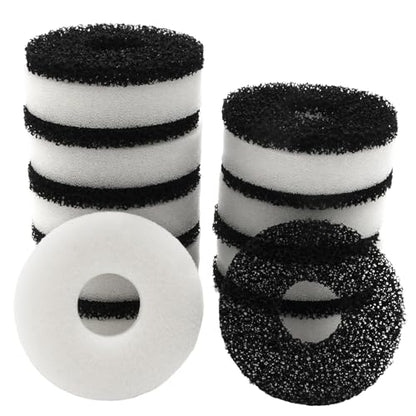 20 Packs Replacement Aquarium Maintenance Kit, Aquarium Sponge Foam and Carbon Rings Set, Replacement for Biorb Filter