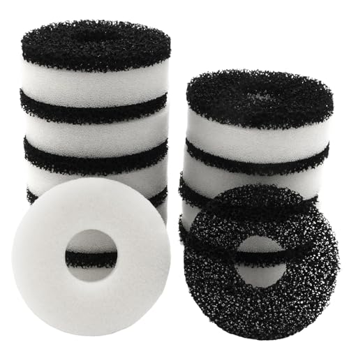 20 Packs Replacement Aquarium Maintenance Kit, Aquarium Sponge Foam and Carbon Rings Set, Replacement for Biorb Filter