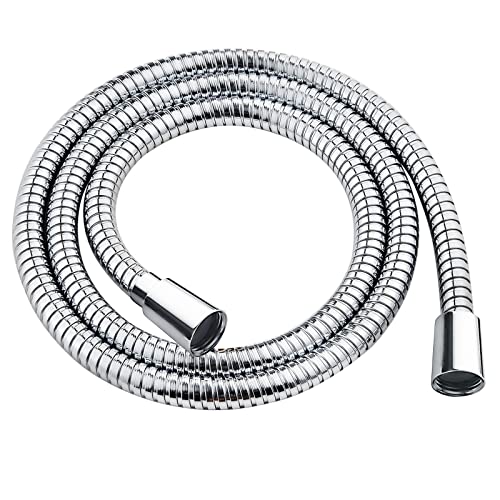 BRIGHT SHOWERS Shower Hose For Hand Held Shower Heads, 59 Inches Cord Stainless Steel Hand Shower Hose, Ultra-Flexible Replacement Part with Brass Insert, Chrome - color: Chrome, size: 59 Inch