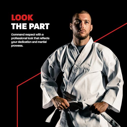 Karate Uniform for Kids & Adults Lightweight Student Karate Gi Martial Arts Uniform with Belt - size: 000 (3'6'' / 35lbs)